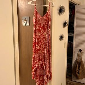 Rust Colored High Low Dress